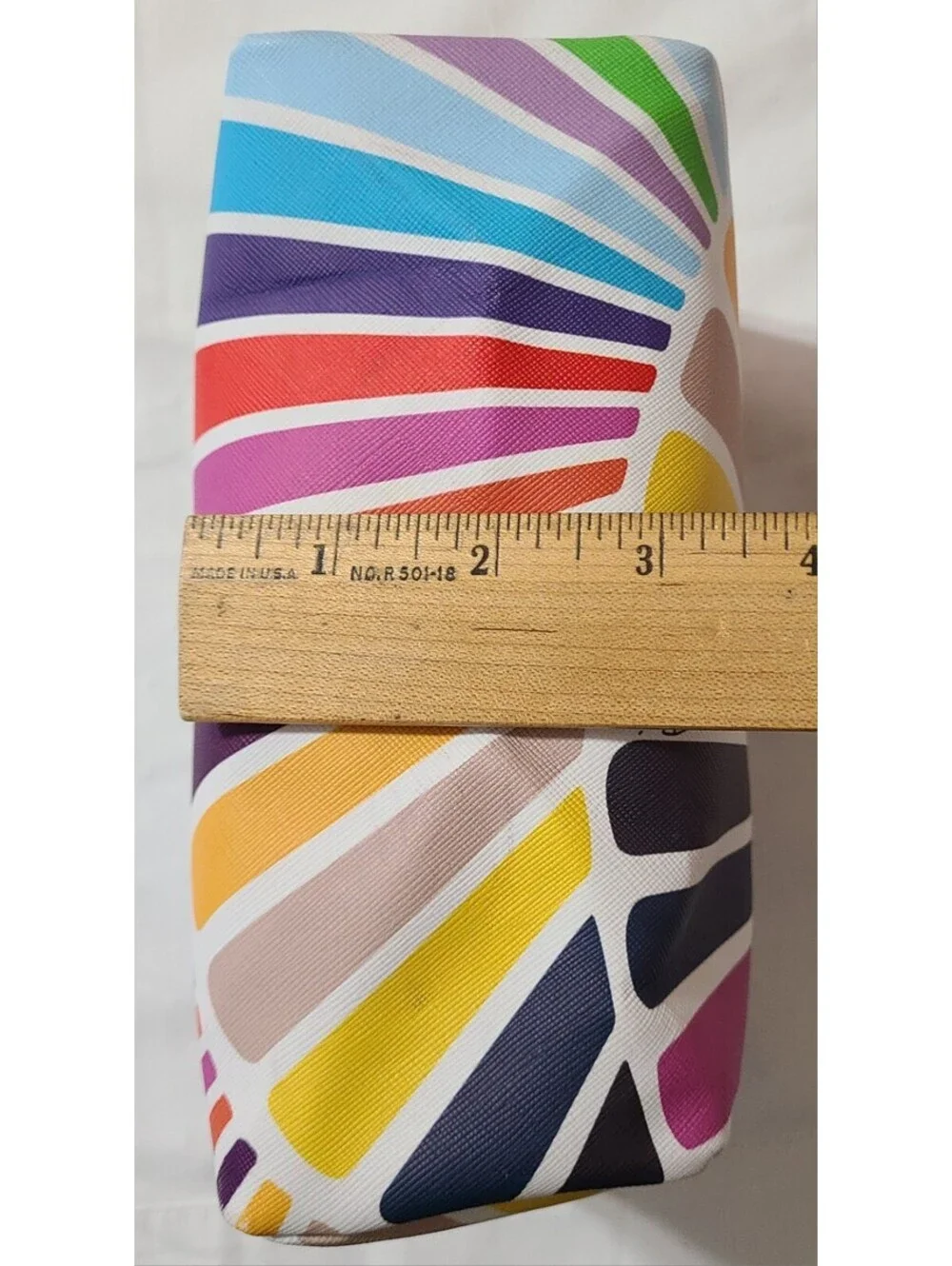 Trina Turk Cosmetics Makeup Bag Womens Sz Small Multicolored Zipper Travel Pouch
